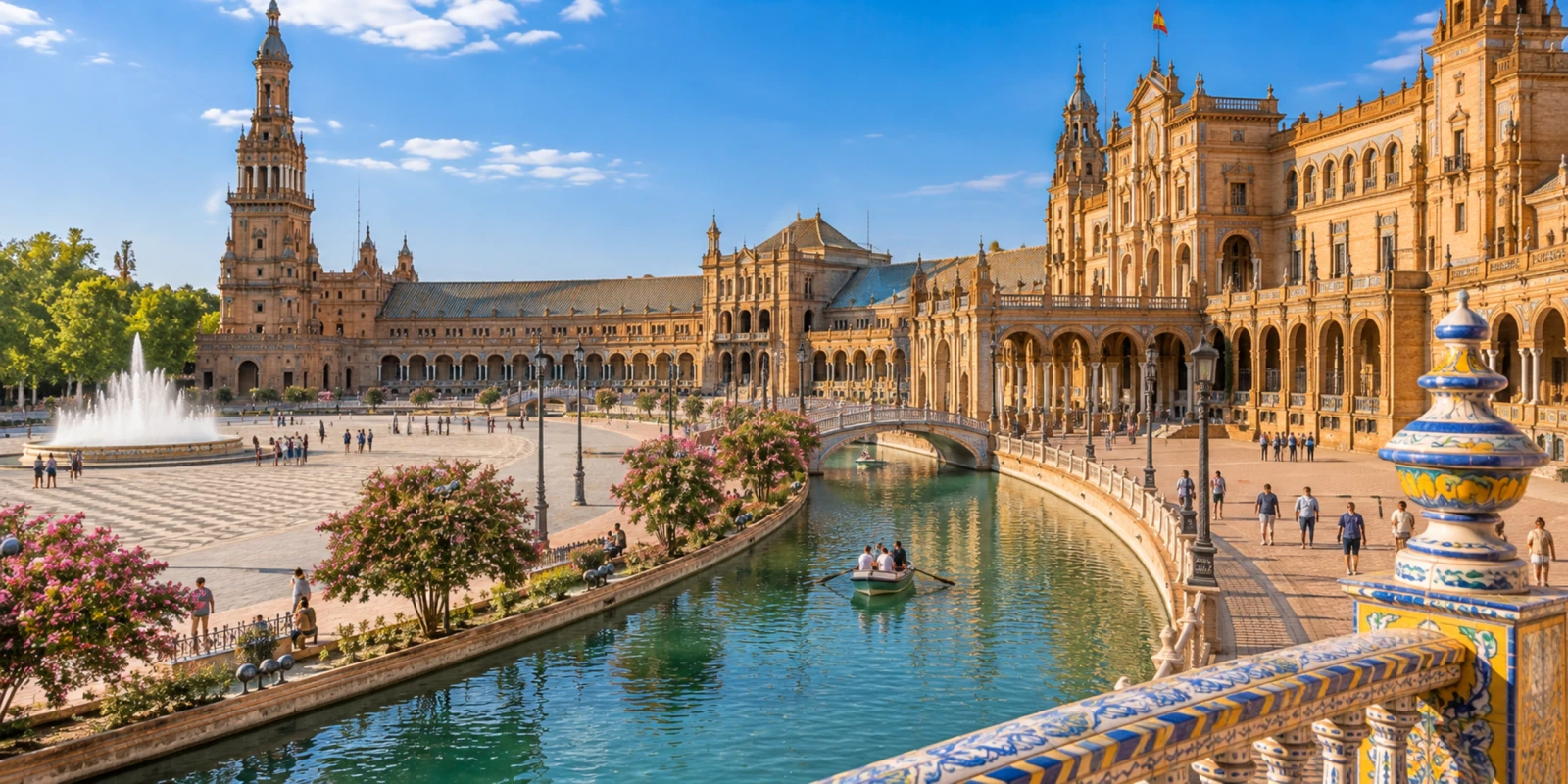 Santa Cruz Seville, a 1 km walk and what's worth paying for